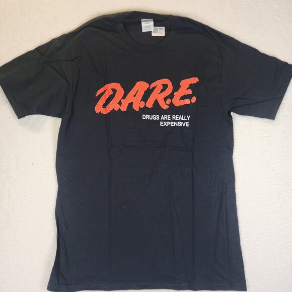 D.A.R.E. Mens T Shirt Medium Funny Tee - Picture 1 of 5